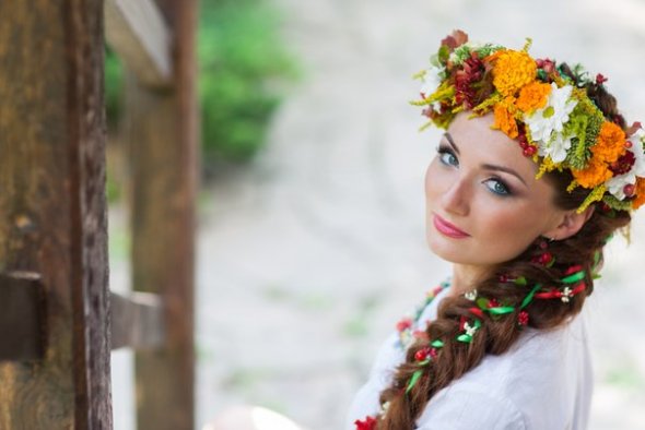 Современные прически в украинском стиле, коса, ukraine hairstyle